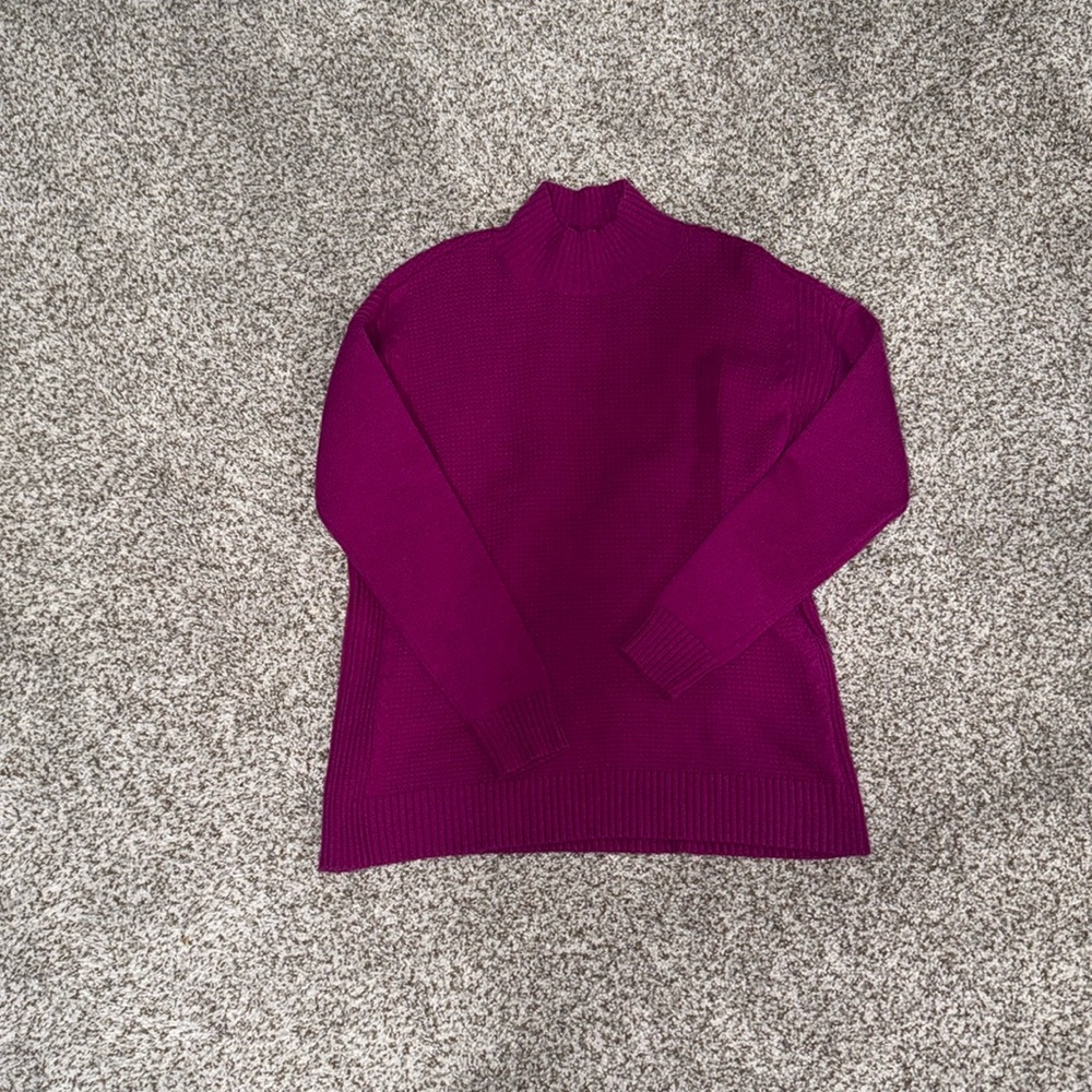Talbots Mock Turtleneck Women's Size Stretch Long Sleeve Top